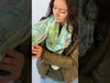 Lake champlain map scarf with vintage topographical design- Video.
