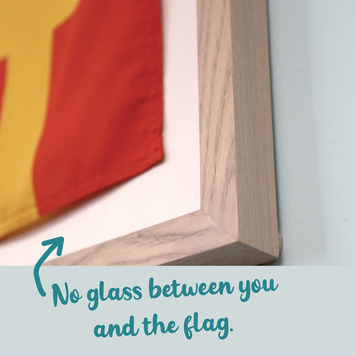 "Q" Nautical Flag in Glass-Free Shadow Box Frame - Maritime Tribes USA