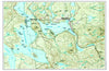 Rangeley Lake Topo Map Placemat - Maritime Tribes USALaminated Placemat