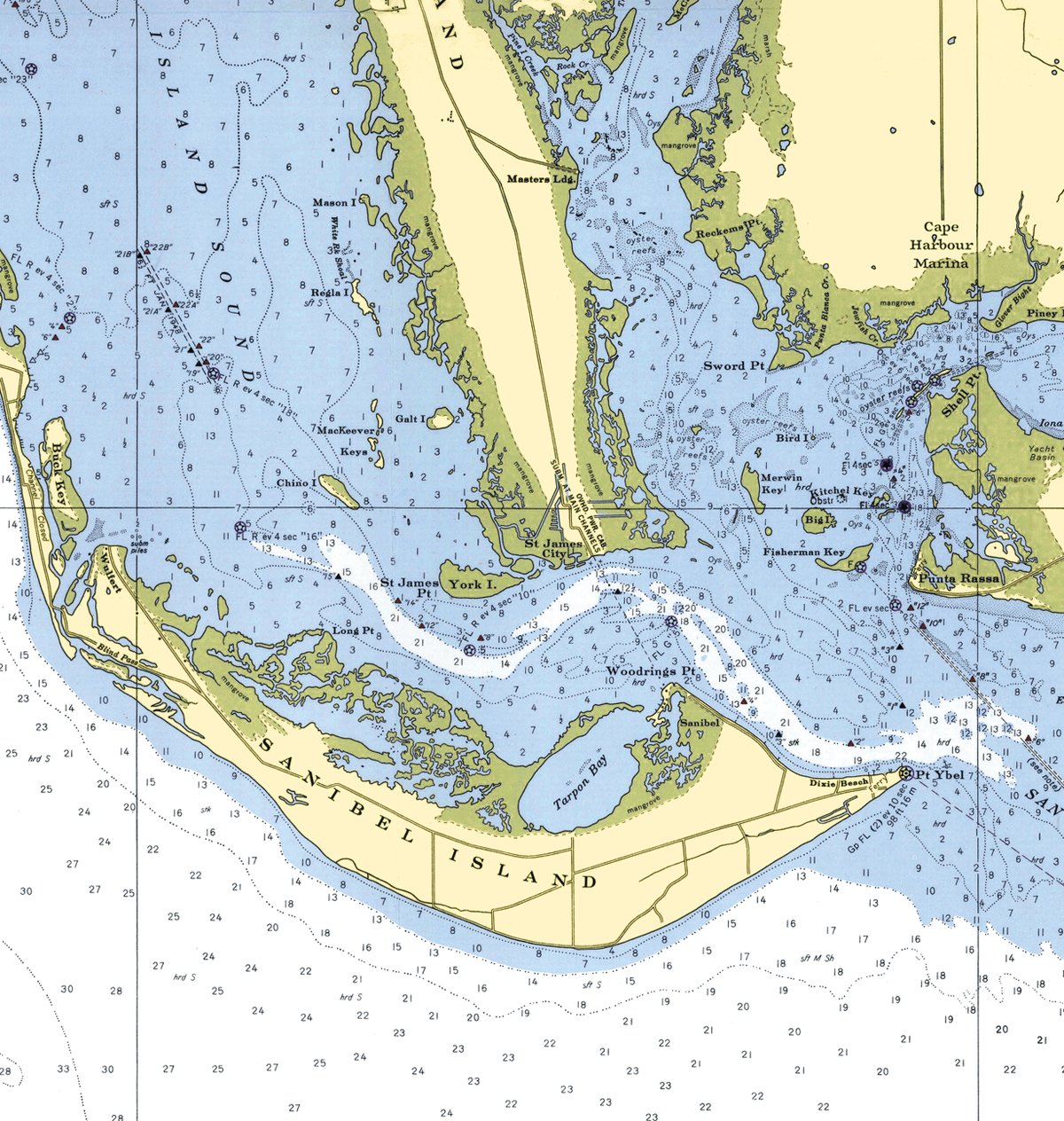 Sanibel Island Nautical Chart Quick-Dry Sport Towel – 30" x 60" Beach &amp; Boat Towel - Maritime Tribes USATowel