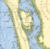 Sanibel Island Nautical Chart Quick-Dry Sport Towel – 30" x 60" Beach & Boat Towel - Maritime Tribes USATowel
