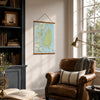 St. Lucia Nautical Chart Canvas Wall Scroll - Maritime Tribes USA