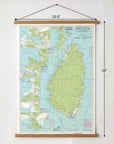 St. Lucia Nautical Chart Canvas Wall Scroll - Maritime Tribes USA