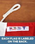 T (Tango) Nautical Signal Flag – Traditional Maritime Code Flag - Maritime Tribes USASignal Flag