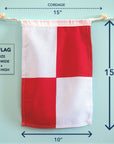 U (Uniform) Nautical Signal Flag – Traditional Maritime Code Flag - Maritime Tribes USASignal Flag