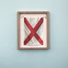 "V" Nautical Flag in Glass-Free Shadow Box Frame