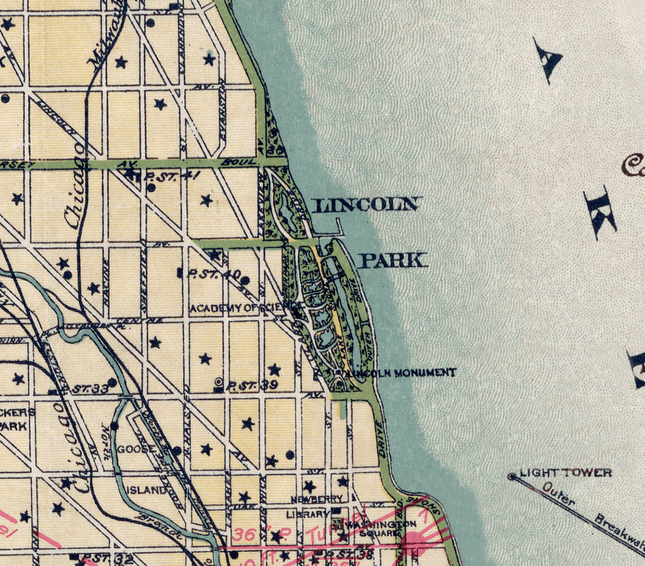 Vintage Chicago Map Scarf – Chicago Illinois Map - Maritime Tribes USAScarf