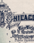 Vintage Chicago Map Scarf – Chicago Illinois Map - Maritime Tribes USAScarf