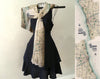 Vintage Chicago Map Scarf – Chicago Illinois Map - Maritime Tribes USAScarf