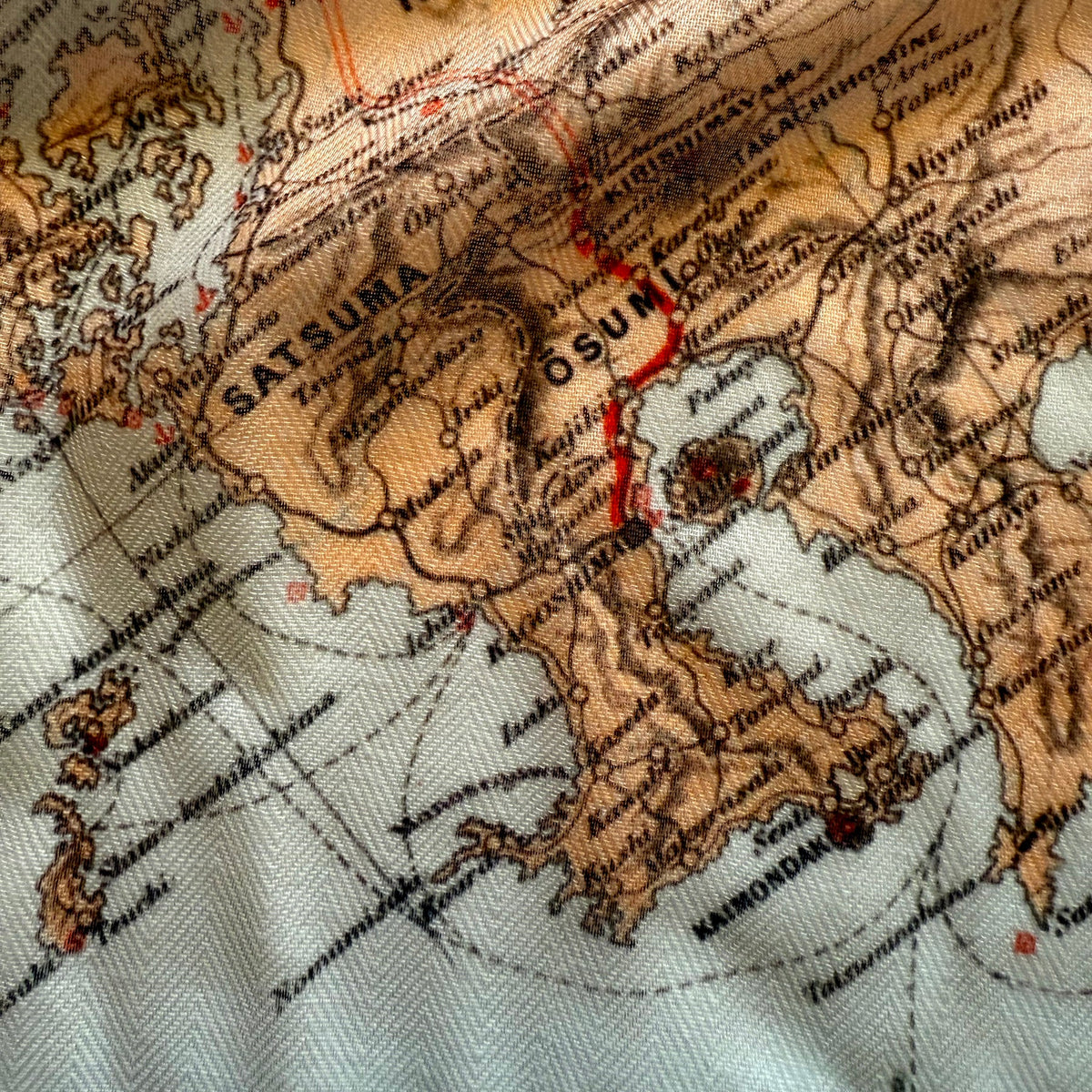 Vintage Map of Japan, c. 1905 Scarf - Maritime Tribes USAScarf