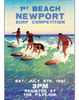 Vintage Surf Competition Poster - Maritime Tribes USA
