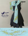 Virgin Islands Nautical Chart Lightweight Scarf - Maritime Tribes USA