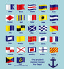 "Z" Nautical Flag in Glass-Free Shadow Box Frame - Maritime Tribes USA