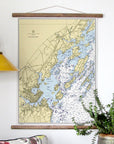 Casco Bay (Western Part), ME Nautical Chart Scroll
