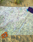 Warwick, New York Topographical Map Blanket