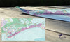 Fort Myers Beach Bright Topo Quick Dry Towel