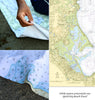 Plymouth, Duxbury Harbors MA Nautical Chart Quick Dry Towel