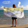 Mystic - Fishers Island Sound Nautical Chart Quick Dry Towel