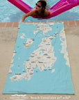 Newport, RI Modern Wave Quick Dry Towel