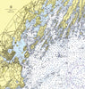 Chebeague Island, ME Nautical Chart Shower Curtain