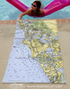 Marco Island, FL Chart Quick Dry Towel