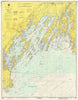 Casco Bay to Harpswell Nautical Chart Scroll