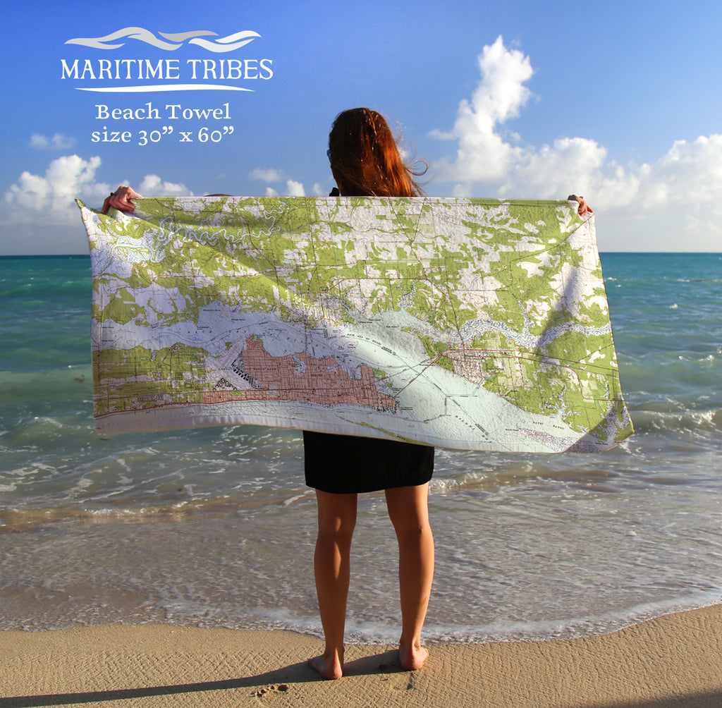 Ocean Springs Vintage Topo