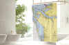 Sarasota to Anna Maria Island Shower Curtain