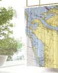 Sarasota to Anna Maria Island Shower Curtain