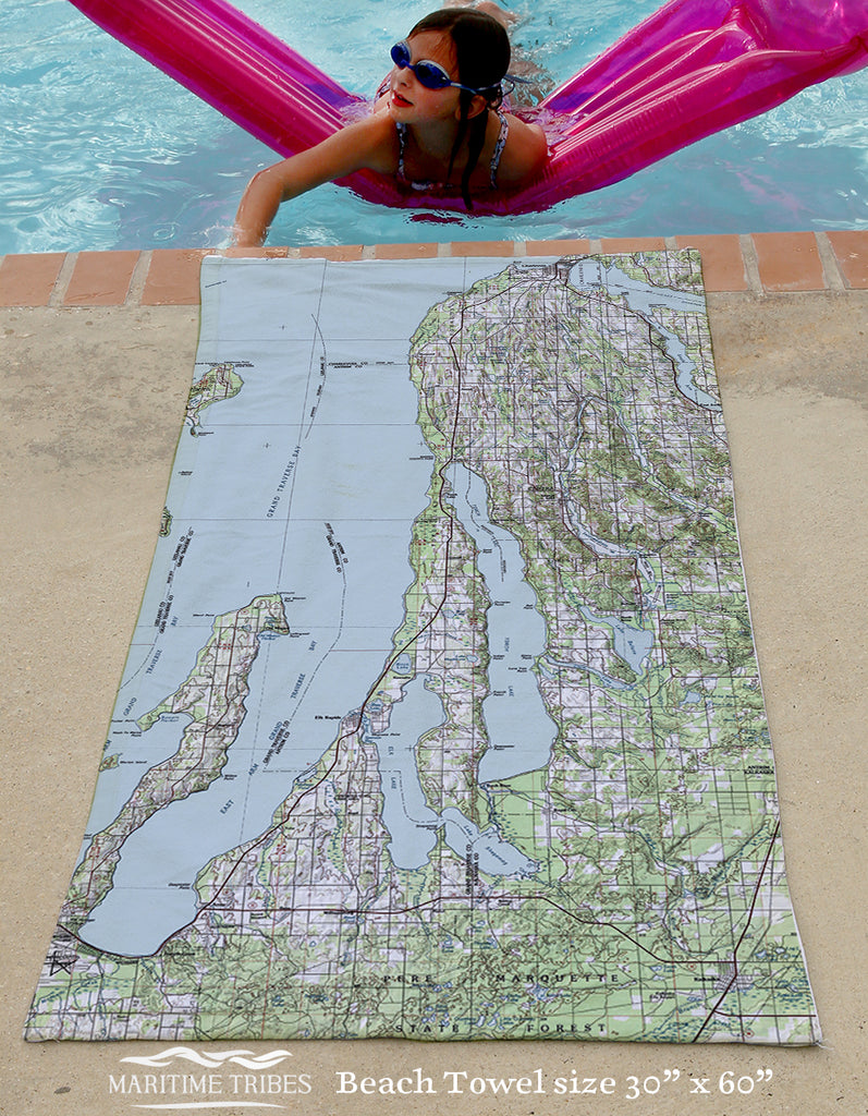 Kewadin MI Topo Map