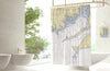 SouthCoast Nautical Chart Shower Curtain