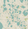 Winter Haven, FL  Seaglass Map Shower Curtain