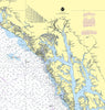 Glacier Bay, AK Nautical Chart Shower Curtain