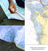 Anna Maria Island, FL Nautical Chart Quick Dry Towel - Maritime Tribes USATowel