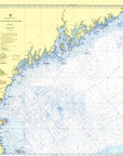 Bay of Fundy Chart (Coast of Maine) Shower Curtain - Maritime Tribes USAShower Curtain