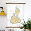 Block Island Nautical Chart Scroll - Maritime Tribes USAScroll