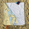 Cape Canaveral (Kennedy) Florida Map Blanket - Maritime Tribes USABlanket