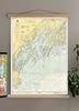 Casco Bay to Harpswell Nautical Chart Scroll - Maritime Tribes USAScroll
