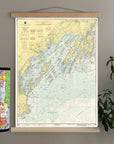Casco Bay to Harpswell Nautical Chart Scroll - Maritime Tribes USAScroll