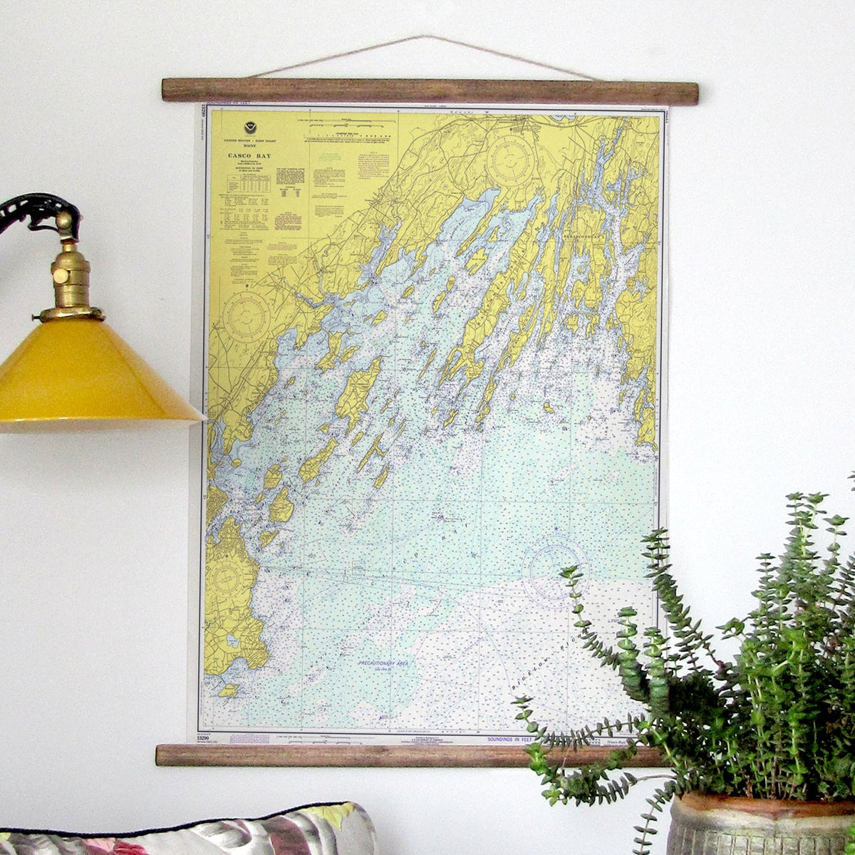 Casco Bay to Harpswell Nautical Chart Scroll - Maritime Tribes USAScroll