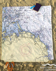 Cohasset, MA Nautical Chart Blanket - Maritime Tribes USABlanket