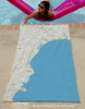 Kennebunkport to Cape Neddick ME Charted Territory Quick Dry Towel