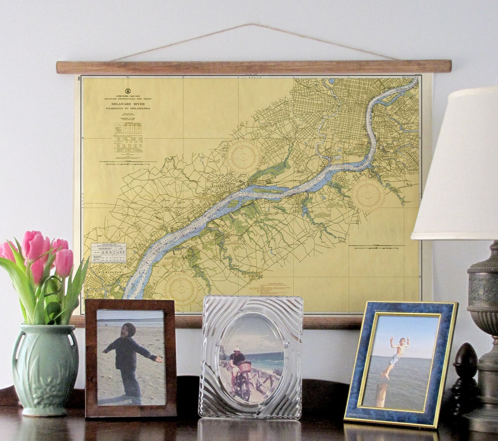 Delaware River Wilmington to Philadelphia 1959 Scroll - Maritime Tribes USAScroll