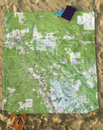 Dunnellon, FL Area Topo Blanket - Maritime Tribes USABlanket