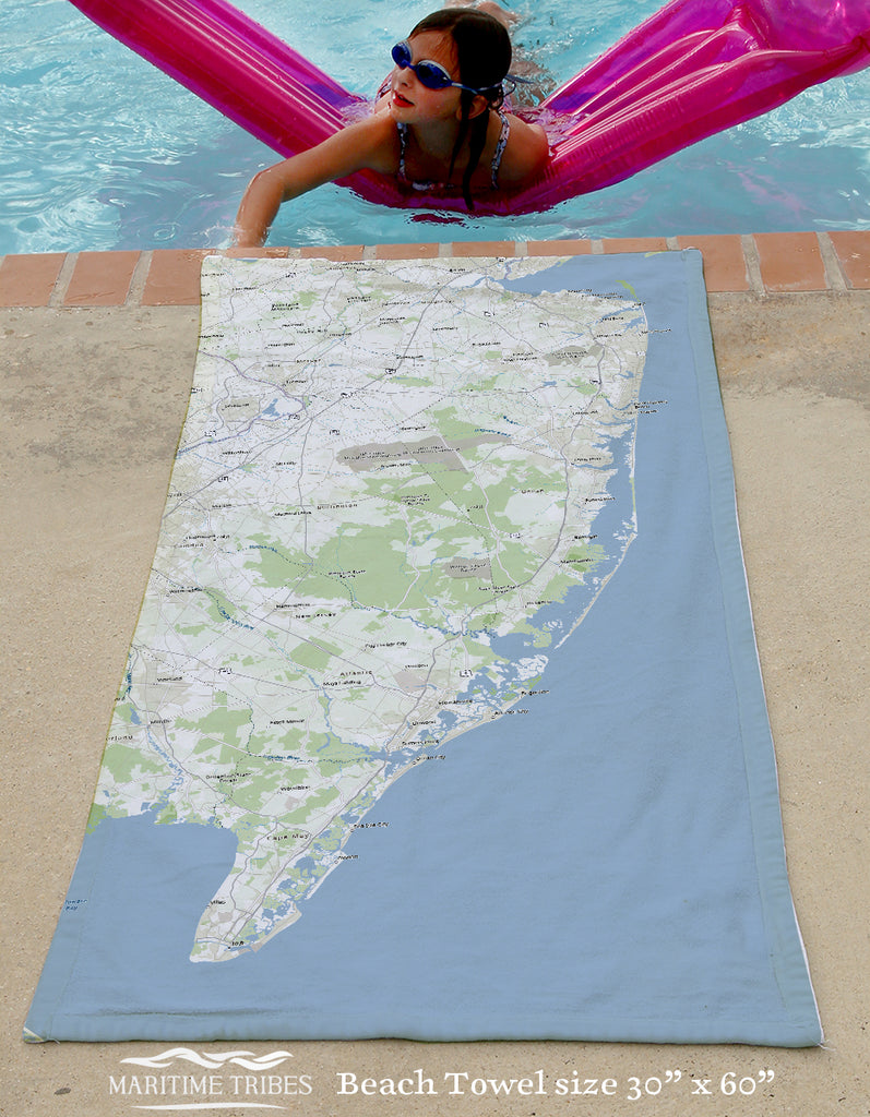 Sandy Hook to Cape May Quick Dry Towel