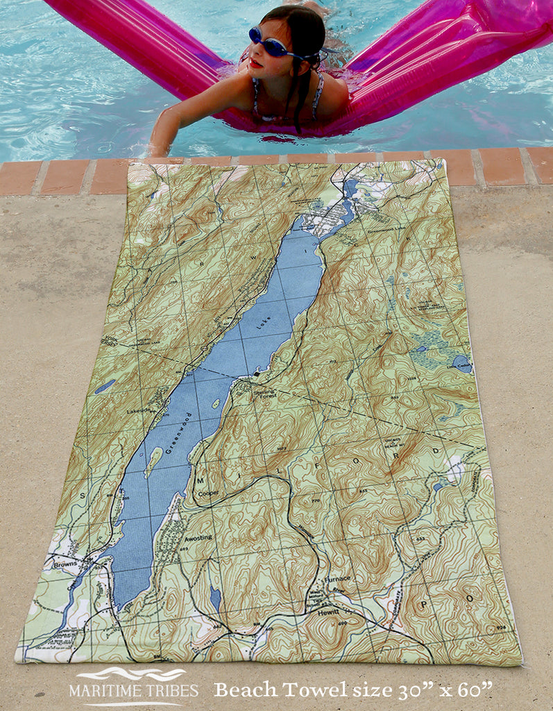 Hewitt NJ Vintage Topo Map