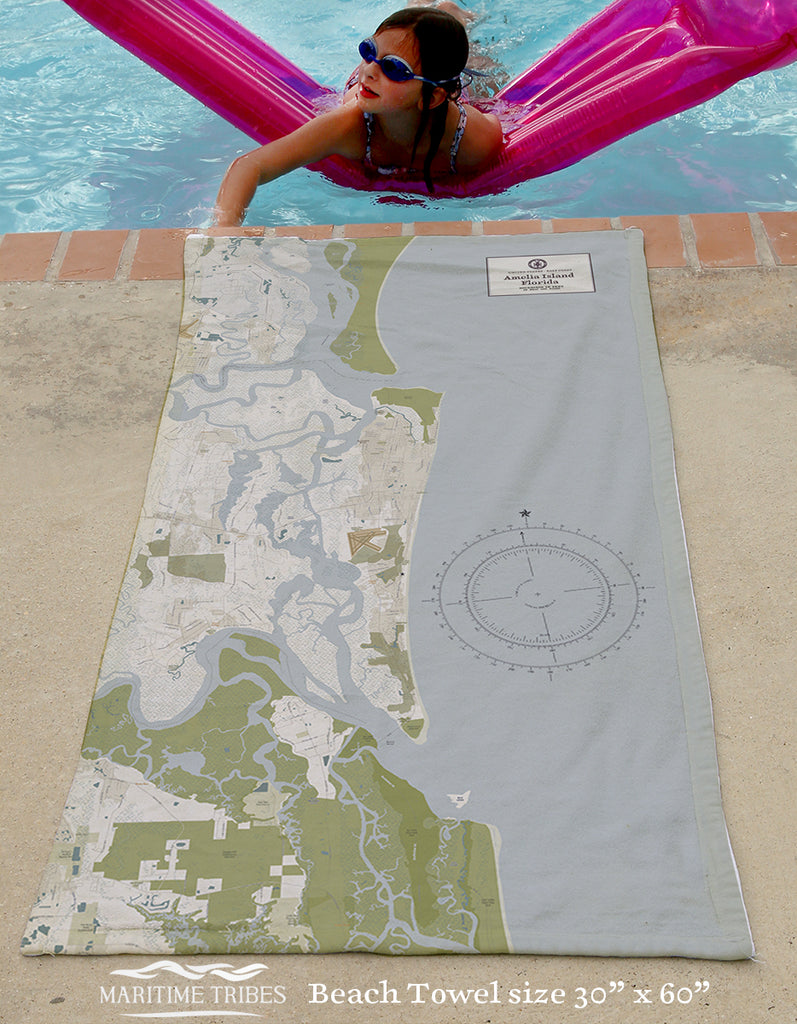 Amelia Island, FL Gold Dust Quick Dry Towel