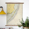 Key Largo Chart c. 1970 Scroll - Maritime Tribes USAScroll