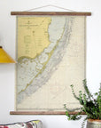 Key Largo Chart c. 1970 Scroll - Maritime Tribes USAScroll