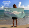 Anguilla Sea Glass Map Quick Dry Towel